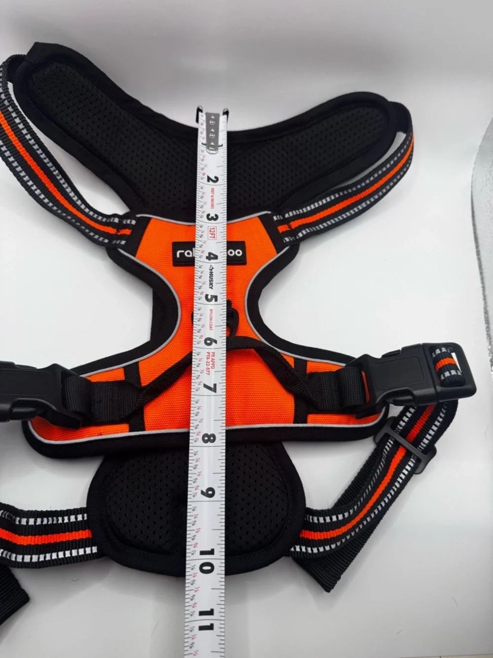 rabbitgoo Reflective Orange Dog Harness - Padded No-Pull Chest Harness